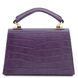 Afrodite - шкіряна сумочка з друком Croc TL142300 Фіолетова TL142300 фото 3