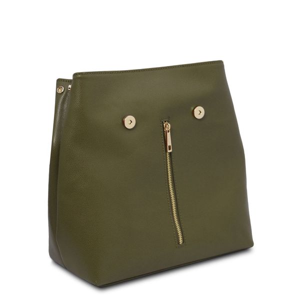 TL Bag - шкіряний рюкзак для жінок TL142281 Лісовий зелений TL142281 фото