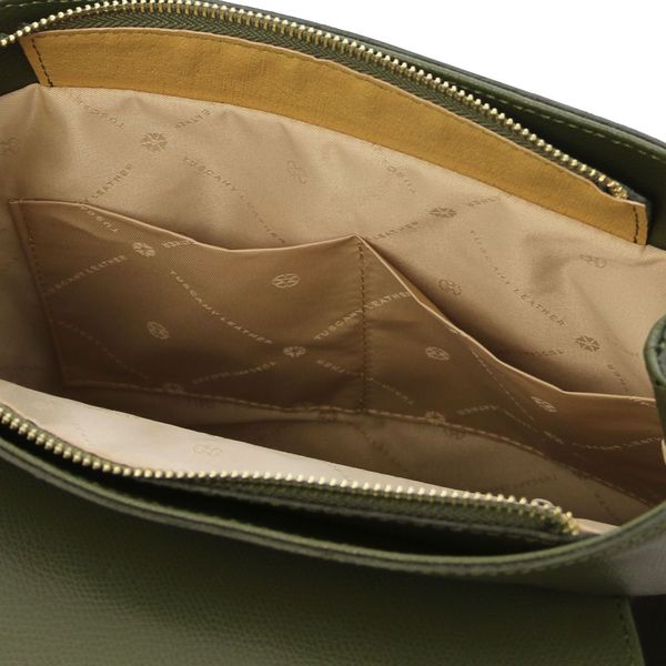 TL Bag - шкіряний рюкзак для жінок TL142281 Лісовий зелений TL142281 фото