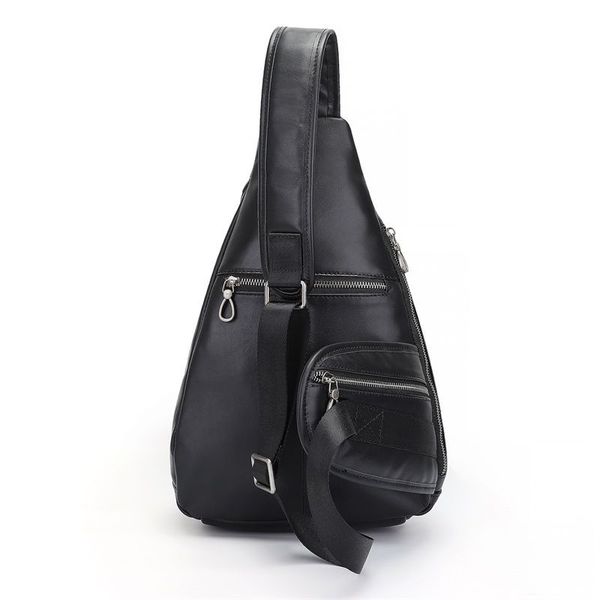 Великий рюкзак на одне плече сумка слінг John McDee чорний 4025A JD4025A фото