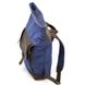 Рол-ап рюкзак зі шкіри та синій канвас TARWA RKc-5191-3md RGc-5191-3md фото 8