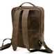 Шкіряний чоловічий коричневий рюкзак RC-7281-3md з передньою кишенею на блискавці RC-7281-3md фото 6