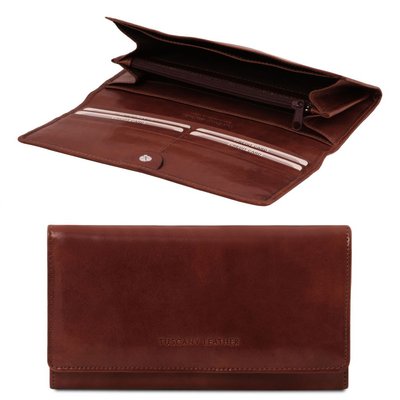 Ексклюзивний шкіряний гаманець для жінок tl140787 коричневий TL140787 фото