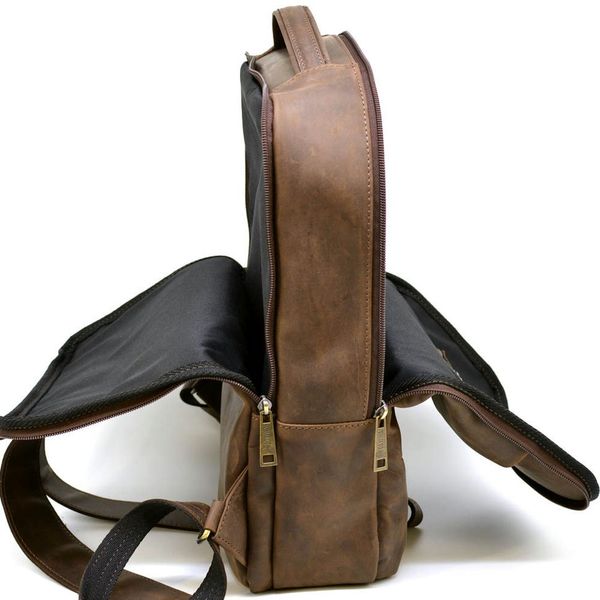 Шкіряний чоловічий рюкзак коричневий RC-7280-3md RA-7280-3md фото