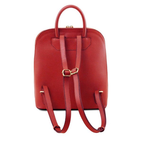 TL Bag - шкіряний рюкзак Saffiano для жінок TL141631 Червоний TL141631 фото