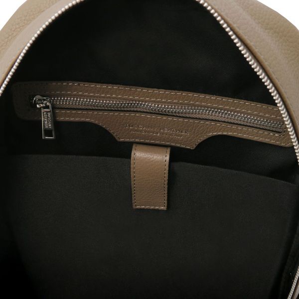 Dakota - М'яка шкіряна рюкзак TL142333 Темно -сірий -Браун TL142333 фото