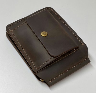 Гаманець чоловічий шкіряний затискач для купюр SULLIVAN 10015(6.5) коричневий 100-15(6.5) фото
