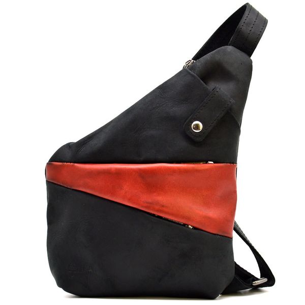 Рюкзак косуха на одне плече TARWA RAR-6402-4lx чорна з червоним (уцінка) GA-6402-4lx фото