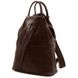 Shanghai - рюкзак, виготовлений з м'якої шкіряної TL140963 темно -коричневого кольору TL140963 фото 2