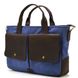 Чоловіча сумка з канвас та кінської шкіри TARWA RKc-3990-3md синій RbSc-3990-3md фото