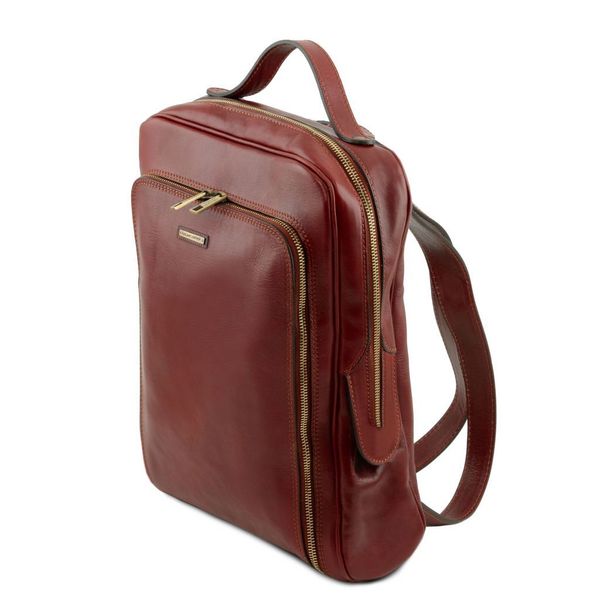 Bangkok - шкіряний рюкзак для ноутбука з купе перед TL141793 Brown TL141793 фото