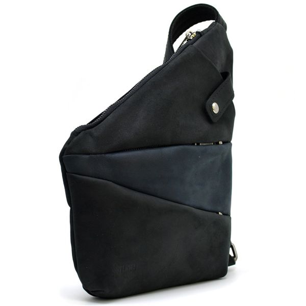 Рюкзак косуха на одне плече TARWA RAK-6402-4lx чорна з синім (уцінка) GA-6402-4lx фото