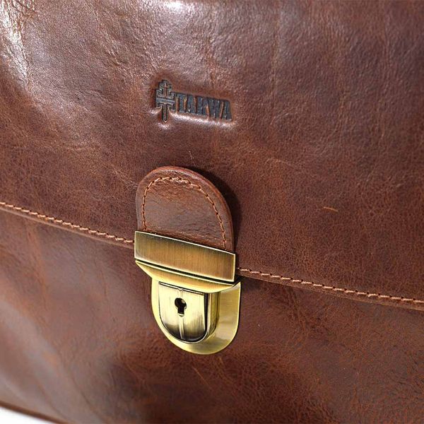 Шкіряний чоловічий портфель на два відділення TARWA GB-2067-4lx 75008 фото