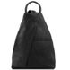 Shanghai - Чорний м’який шкіряний рюкзак TL140963 фото 1