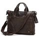Шкіряна натуральна сумка на кожен день, коричнева 7120C 9188 фото 1