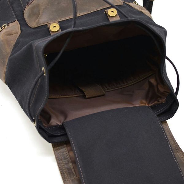 Міський рюкзак RAc-0010-4lx з канвасу і натуральної шкіри RH-0010- 4lx фото