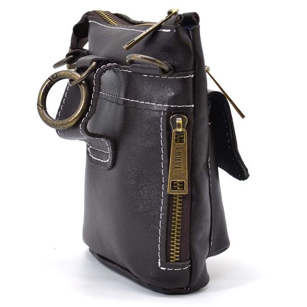 Маленька чоловіча сумка на пояс, через плече, коричнева на джинси TARWA GC-1350-3md RK-1350-3md фото