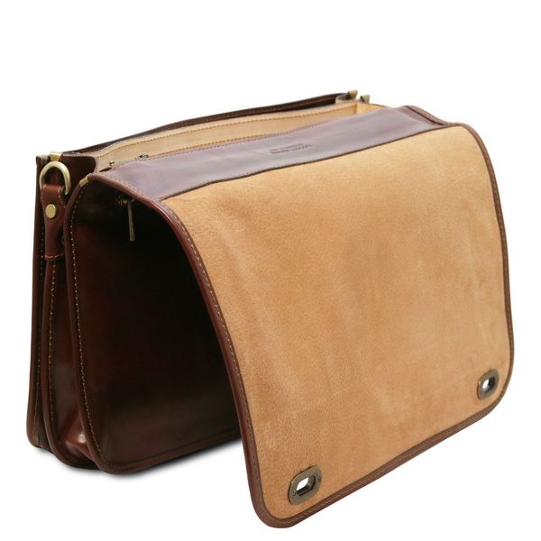 Siena - шкіряна сумка - -міксер для 2 відділів TL142243 BROWN TL142243 фото
