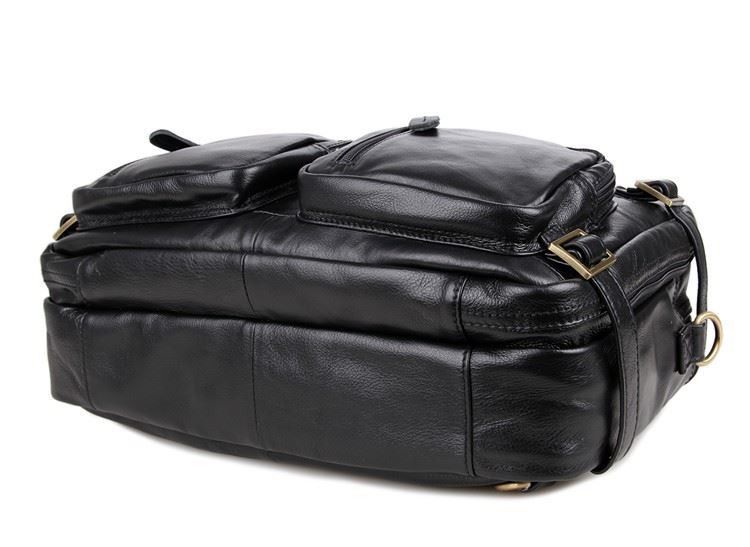 Універсальна чоловіча сумка-рюкзак, чорна 7026А JD7026A фото