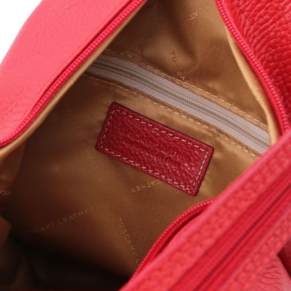 Shanghai - м'яка шкіряна рюкзак TL14181 Помада червона TL141881 фото