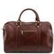 TL Voyager - Дорожня шкіряна сумка -Дуфля з кишені позаду - невеликий розмір TL141250 коричневого TL141250 фото 3