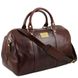 TL Voyager - дорожня шкіряна сумка -Дуфля з кишеню ззаду - невеликий розмір TL141250 Темно -коричневий TL141250 фото 2