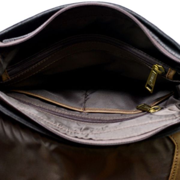 Чоловіча сумка-меседжер комбінована зі шкіри та парусини канвас RG-1307-4lx бренду TARWA RG-1307-4lx фото
