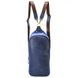 Слінг-рюкзак із синього канвасу та синьої шкіри крейзі хорс RKk-2017-4lx TARWA RKk-2017-4lx фото 5