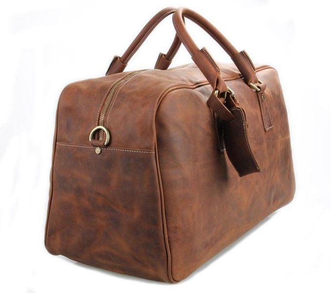 Велика зручна шкіряна дорожня сумка, англійський стиль, матова 7156LR JD7156LR фото
