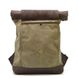 Ролл-ап рюкзак з кінської шкіри та канвас TARWA ROc-5191-3md RGc-5191-3md фото 3