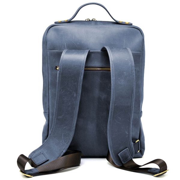 Рюкзак для ноутбука 15 дюймів RK-1240-4lx у синій шкірі крейзі хорс 82980 фото