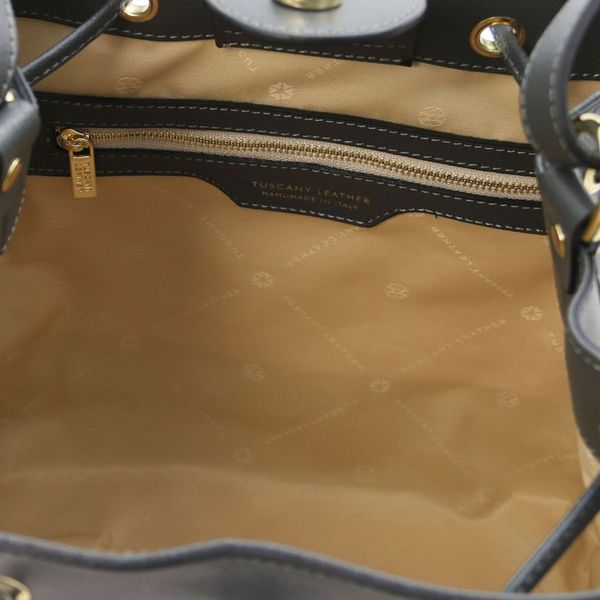 Minerva - шкіряна сумка відро (баклет) TL142145 Сірий TL142145 фото