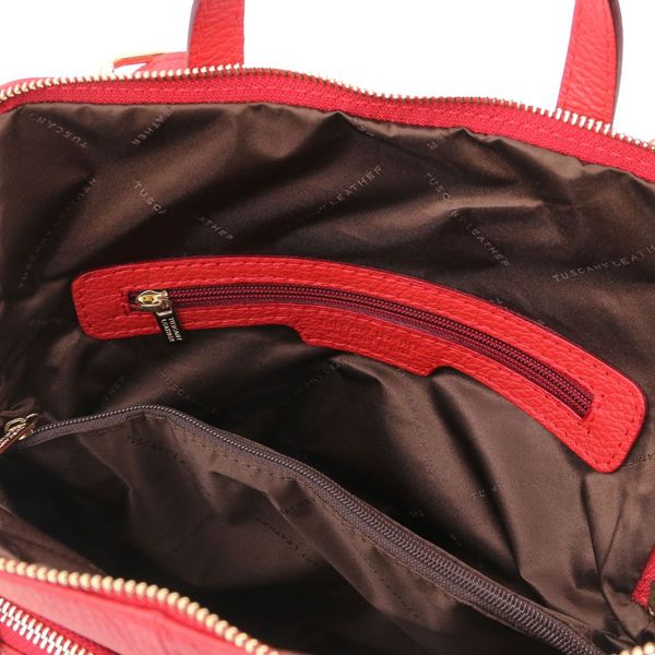 TL Bag - м'яка шкіряна рюкзак для жінок TL141682 Помада червона TL141682 фото