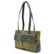 Жіноча сумка тоут з канвас та шкіри TARWA REH-3930-3md з передніми кишенями REH-3930-3md фото 3