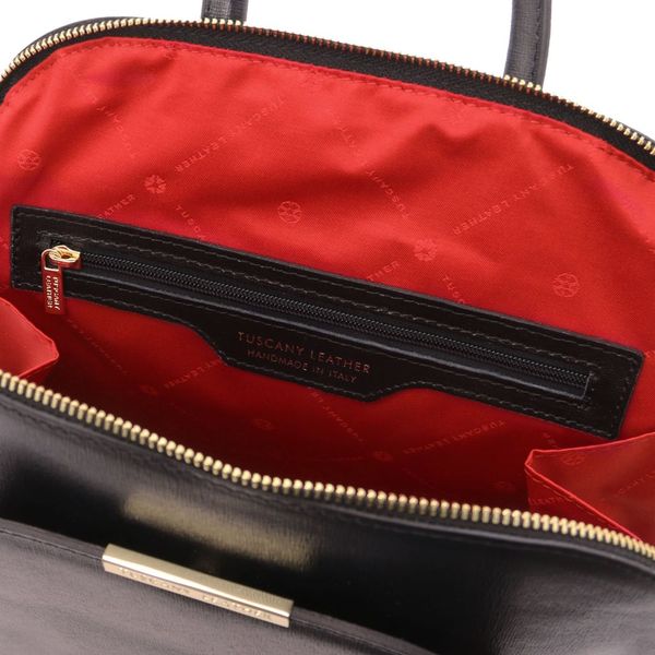 TL Bag - шкіряний рюкзак Saffiano для жінок TL141631 Чорний TL141631 фото