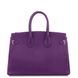 TL Bag - шкіряна сумка з золотою фурнітурою TL141529 Фіолетова TL141529 фото 3