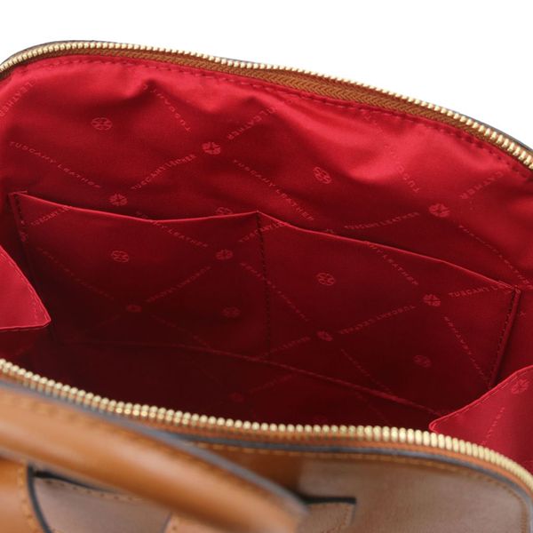 TL Bag - шкіряний рюкзак Saffiano для жінок TL141631 COGNAC TL141631 фото