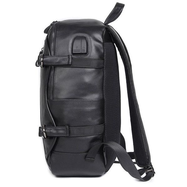 Повсякденний рюкзак JD2018A з натуральної шкіри з вбудованою функцією USB JD2018A фото
