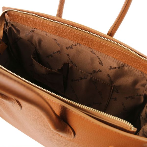 TL Bag - шкіряна сумка з золотою фурнітурою TL141529 CONGAC TL141529 фото