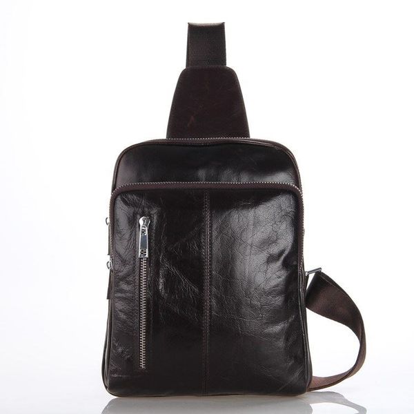 Шкіряний компактний міський рюкзак на одну шлею - моношлейка 7215С JD7215C фото