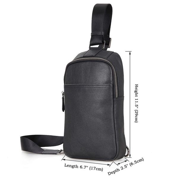 Компактний шкіряний рюкзак на одну шлею JD4001A JD4001A фото