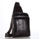 Шкіряний компактний міський рюкзак на одну шлею - моношлейка 7215С JD7215C фото 1