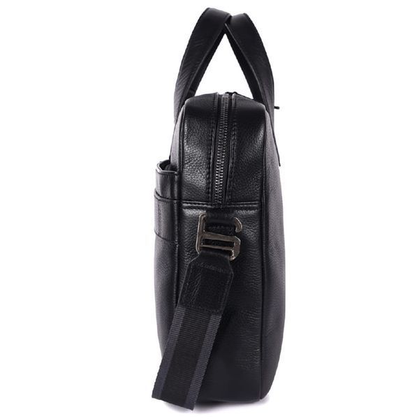 Фотографія Шкіряна сумка для ноутбука 14 Brampton London Maven Black (Чорний) 64273 BLK - купити 93474 за 8 660 грн