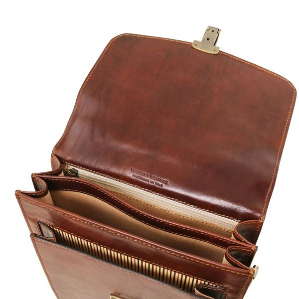 David - шкіряна сумка над плечем - великого розміру TL141424 коричневий TL141424 фото