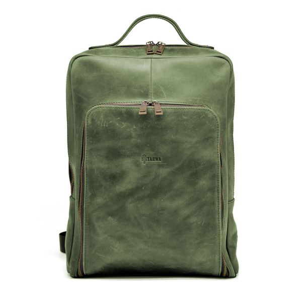 Рюкзак для ноутбука 15 дюймів RE-1240-4lx в зеленій шкірі. 82979 фото