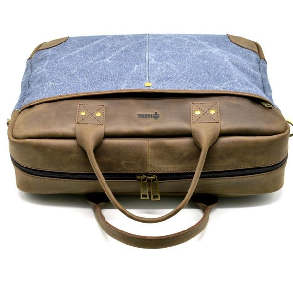 Чоловіча сумка парусина + шкіра RK-0458-4lx TARWA RK-0458-4lx фото