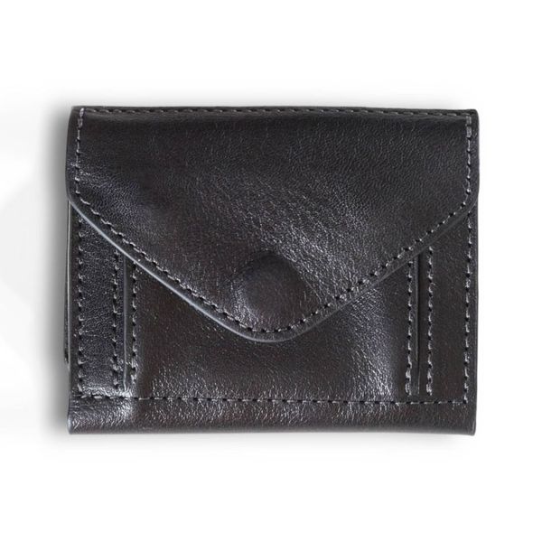 Жіночий невеликий шкіряний гаманець Grande Pelle 503610 чорний 503665 фото