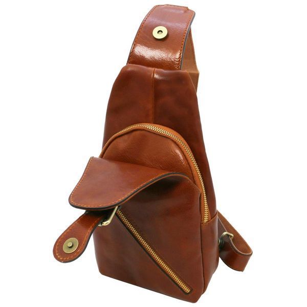 Фотографія Kevin - Шкіряний слінг кросовер TL Bag142195 Мед TL142195 - купити 2195_1_3 за 5 712 грн