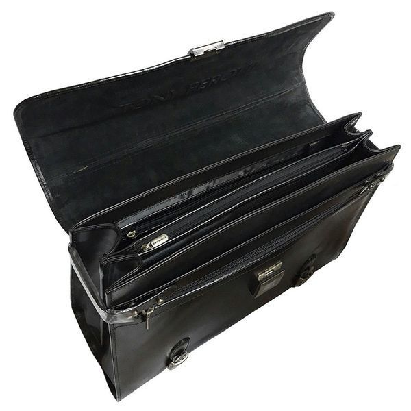 Фотографія Шкіряний портфель Italico 9156 nero чорний Italico9156nero - купити 84801 за 24 733 грн