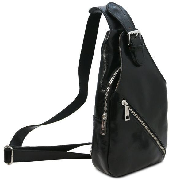 Фотографія Kevin - Шкіряний слінг кросовер TL Bag142195 Чорний TL142195 - купити 2195_1_2 за 5 712 грн